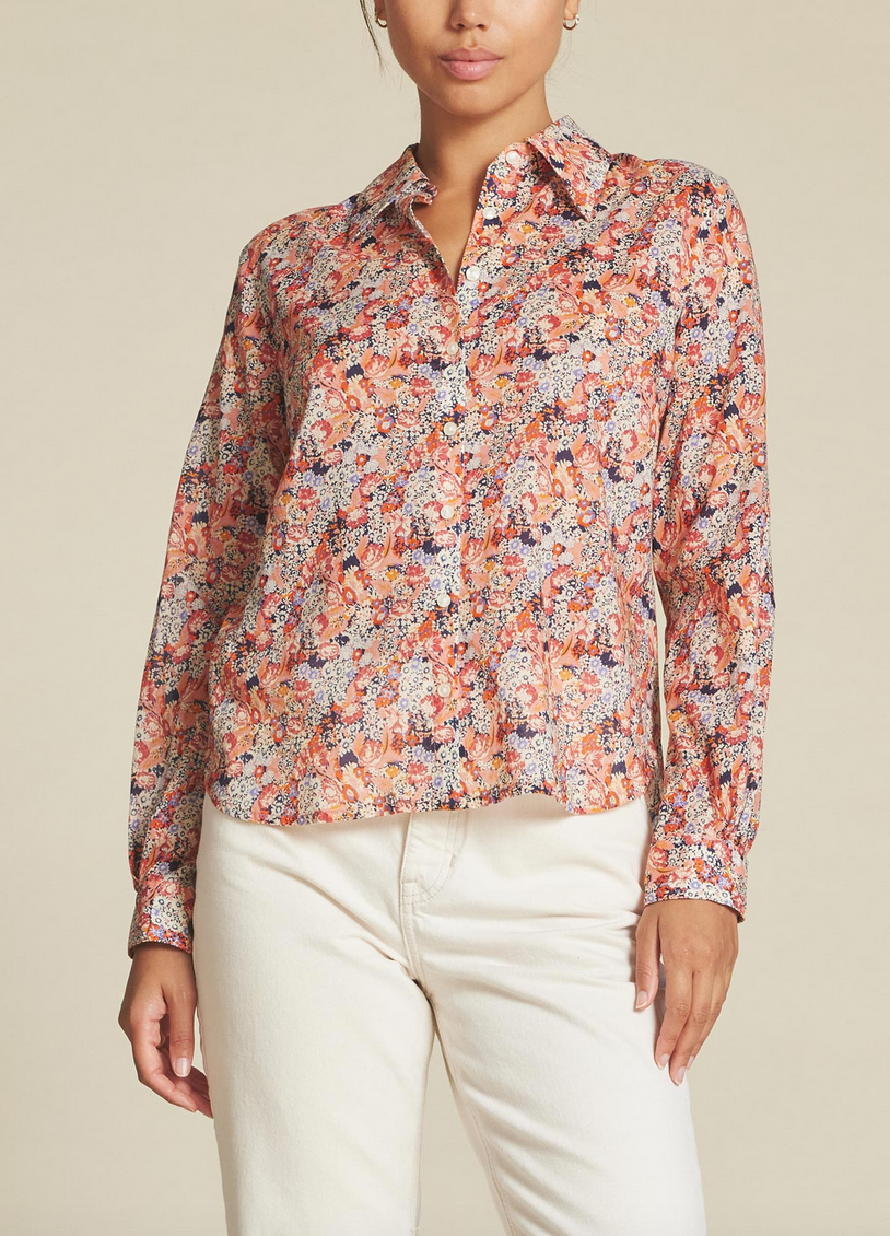 Jacquelin shirt vino daisies