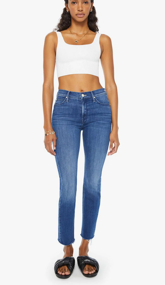 the mid rise dazzler ankle fray nothing between us