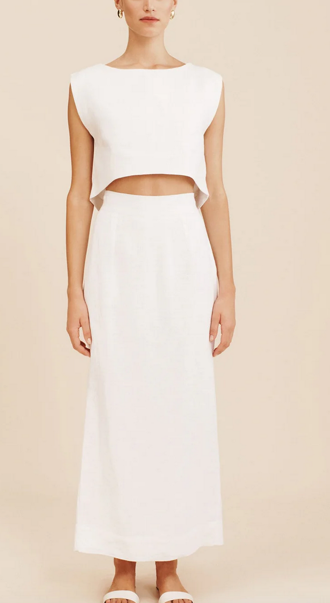 Emma pencil skirt ivory