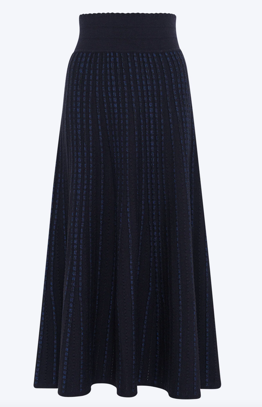 Bamba long jewel knit skirt midnight