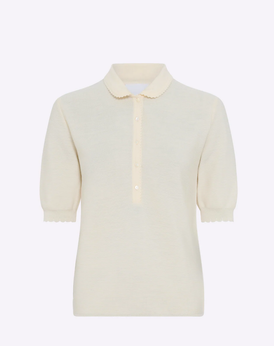 Andrieu little short sleeve polo shirt naturel
