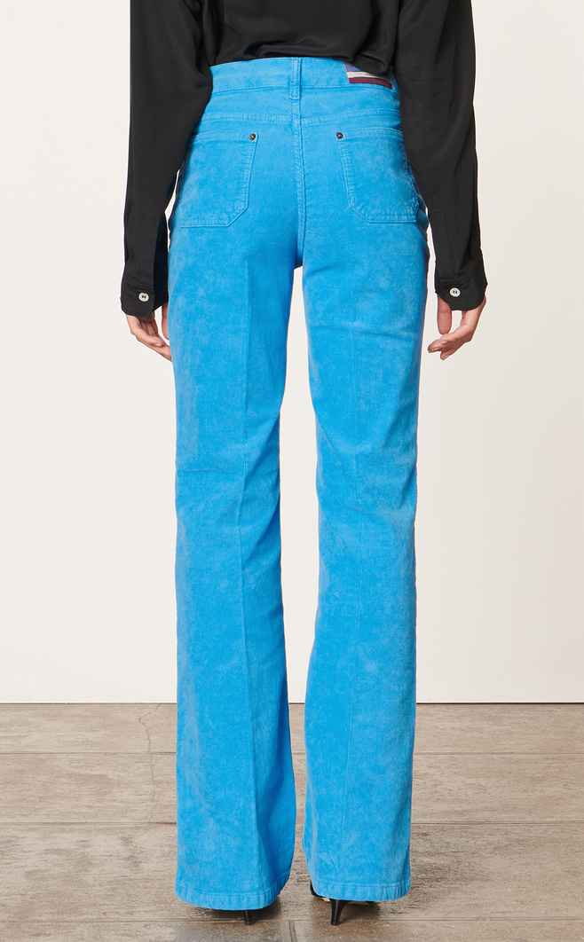 Dompay flare corduroys bleu