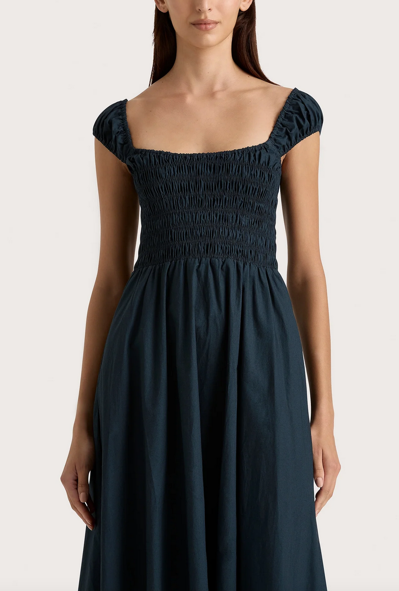 Lene midi dress navy