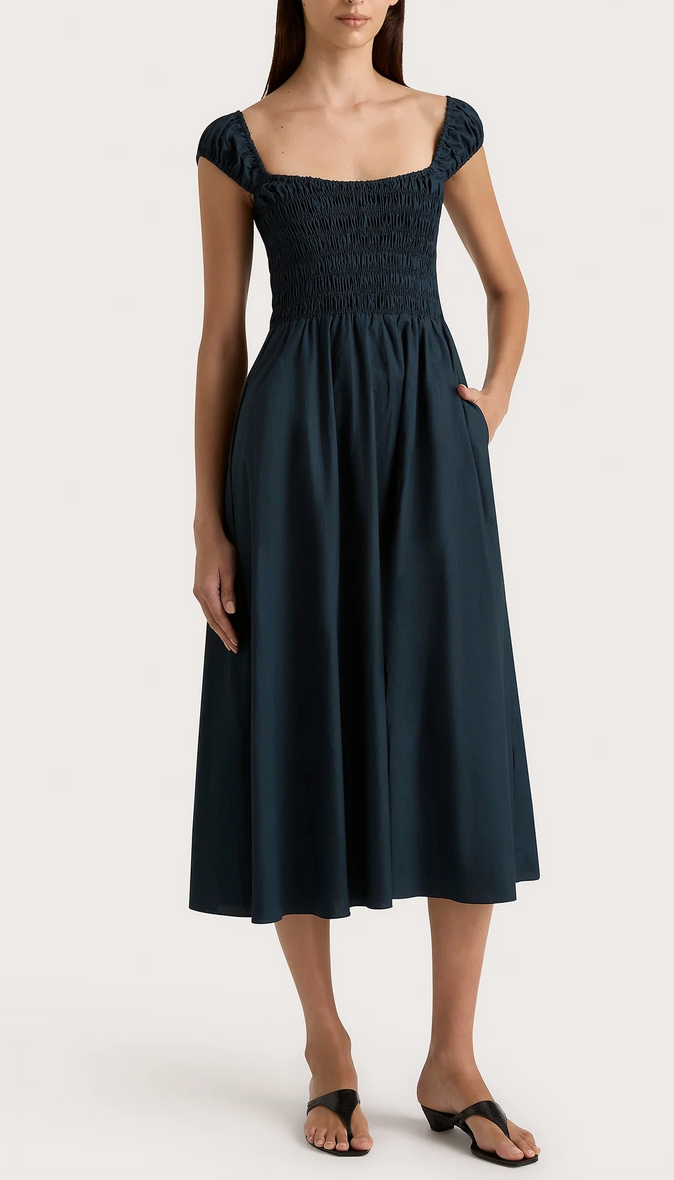 Lene midi dress navy