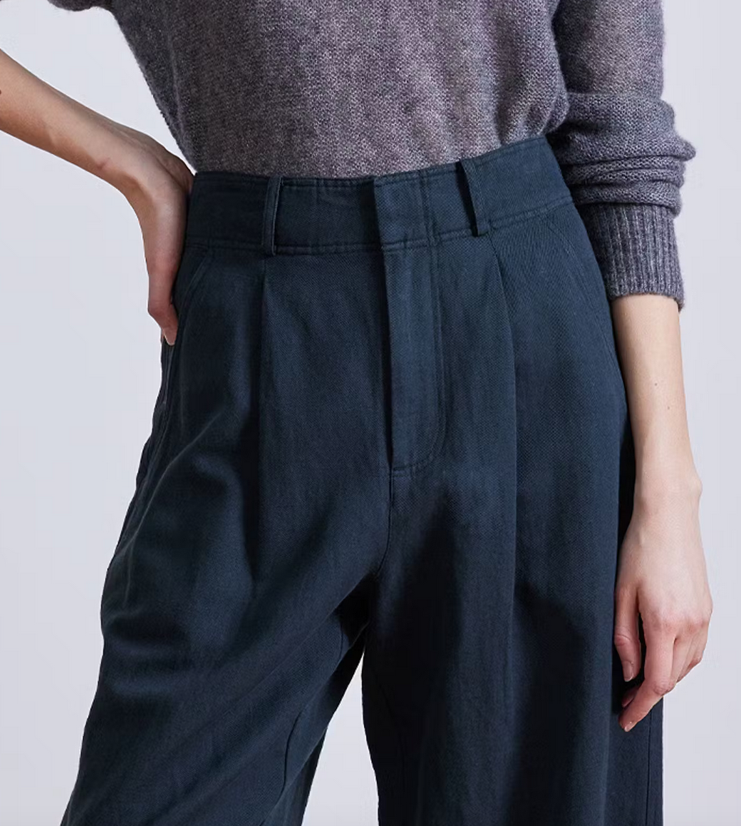 Bari crop trouser forest river
