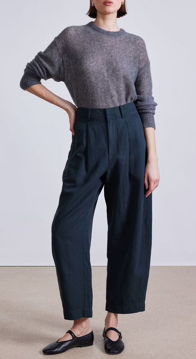 Bari crop trouser forest river
