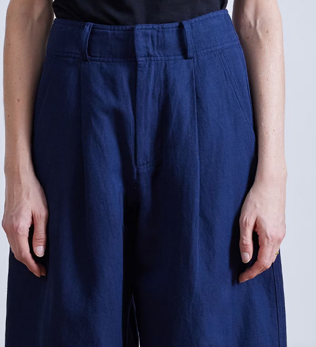 Bari crop trouser indigo