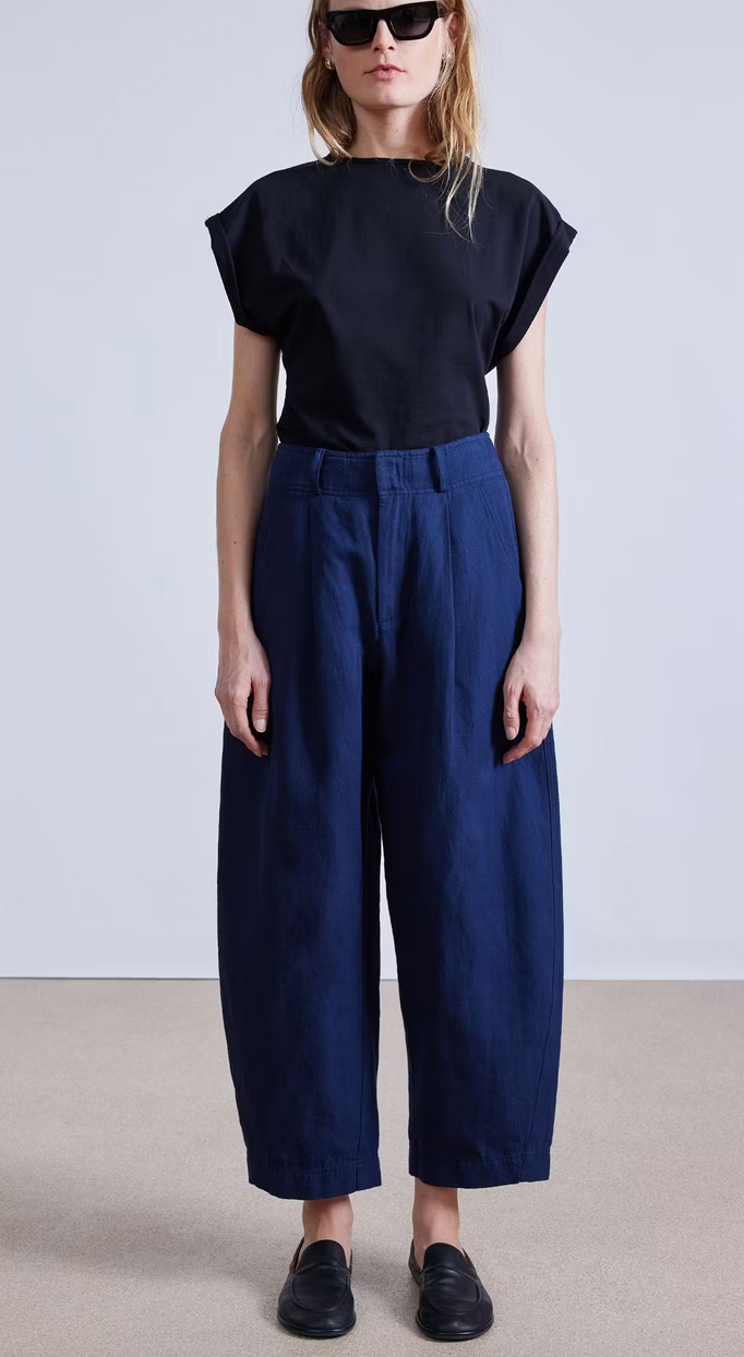 Bari crop trouser indigo