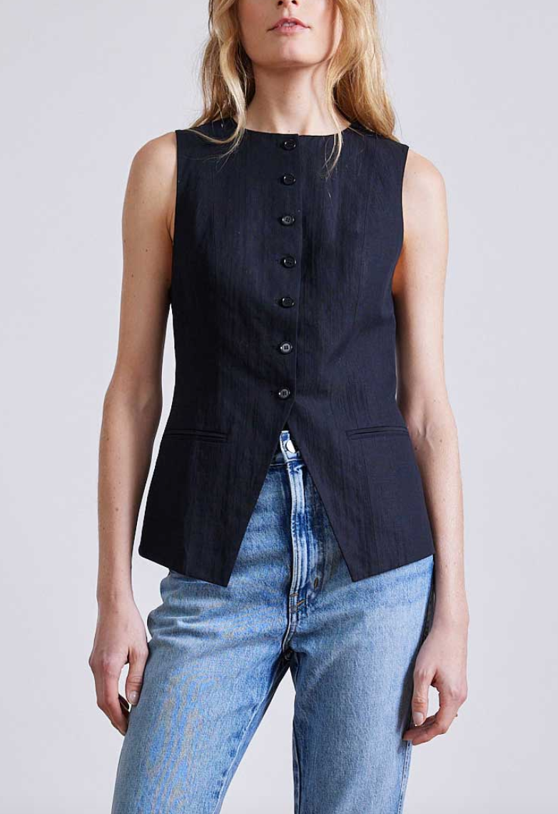 marca tunic vest black