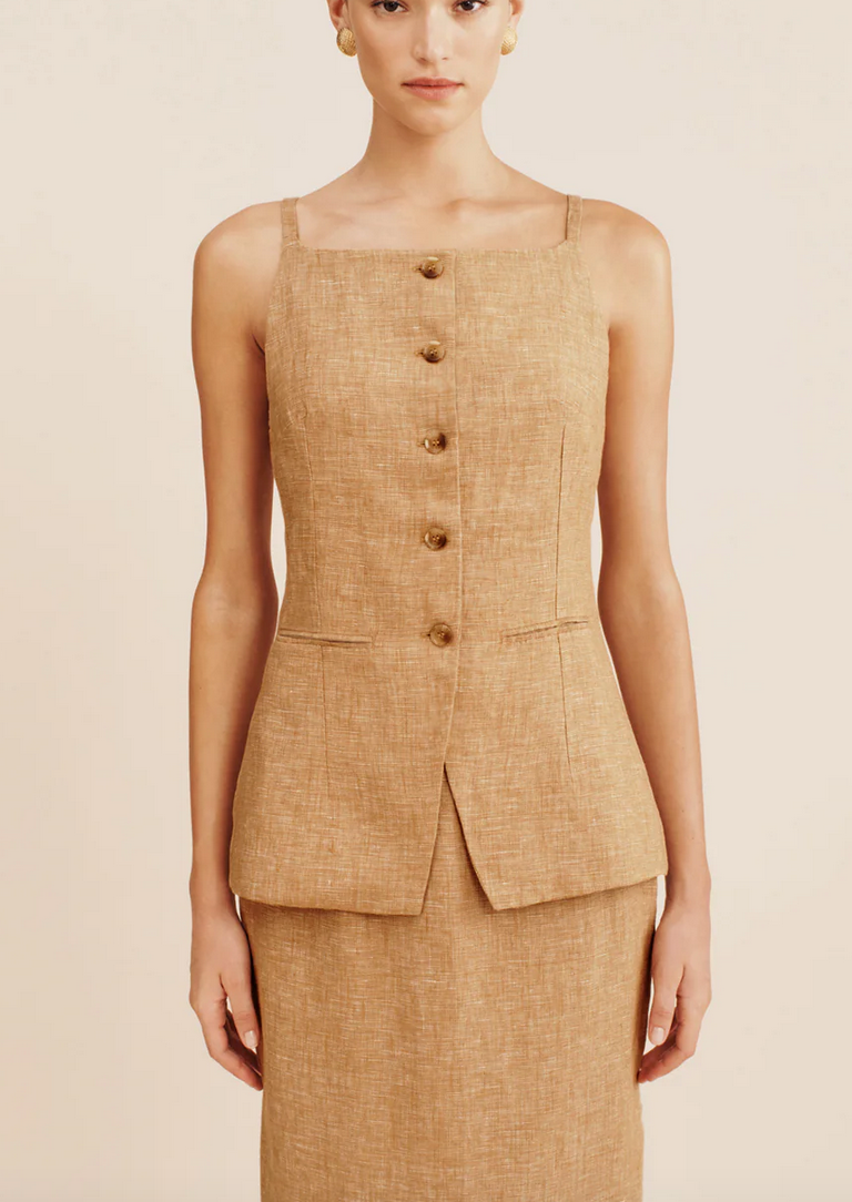 Nancy gilet walnut