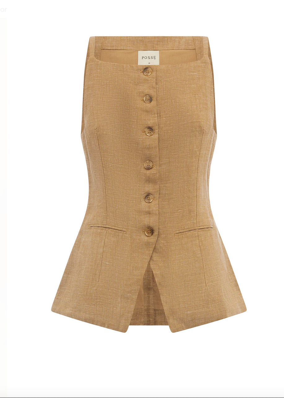 Nancy gilet walnut
