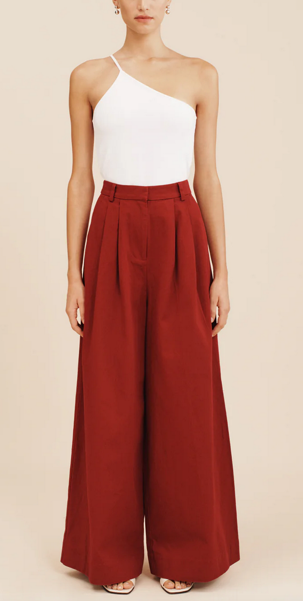 Wesley trouser garnet