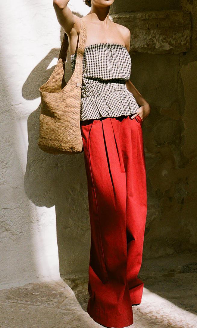 Wesley trouser garnet