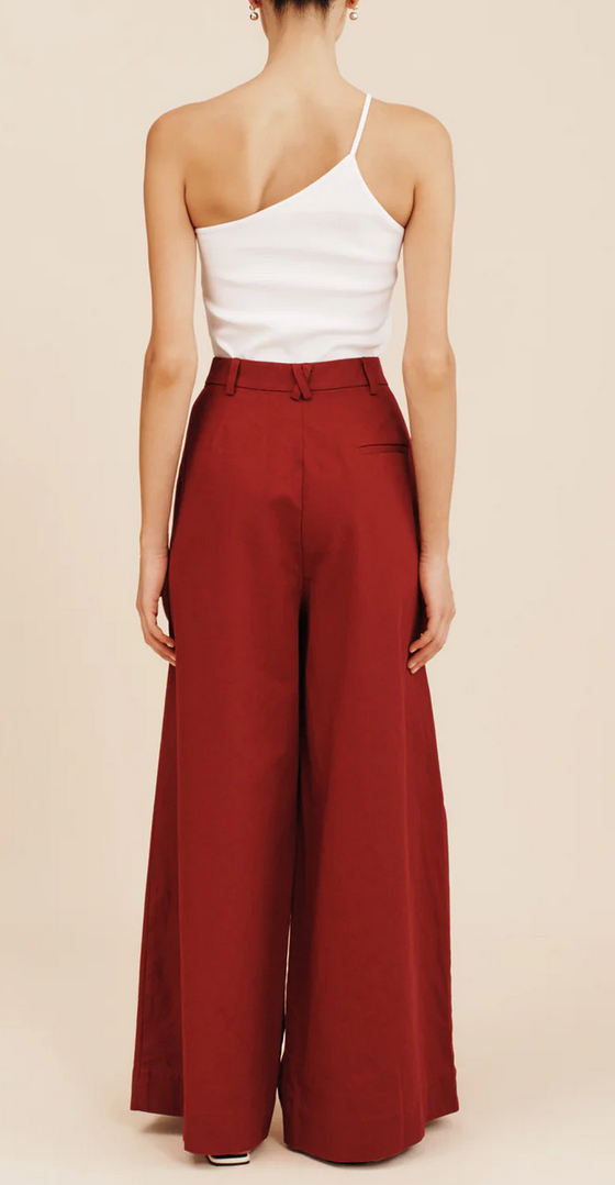 Wesley trouser garnet