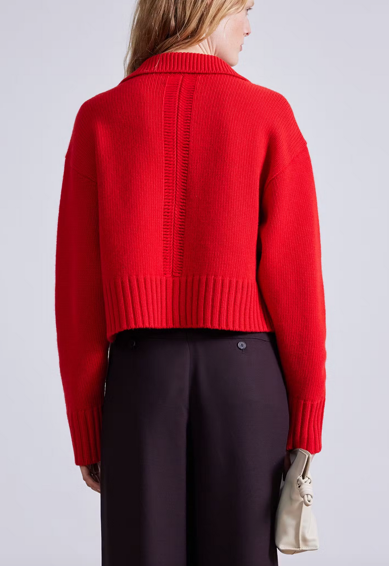 split neck henley chili