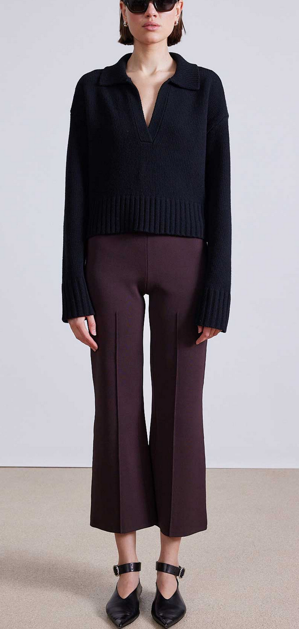 Rene pull on pant chocolate