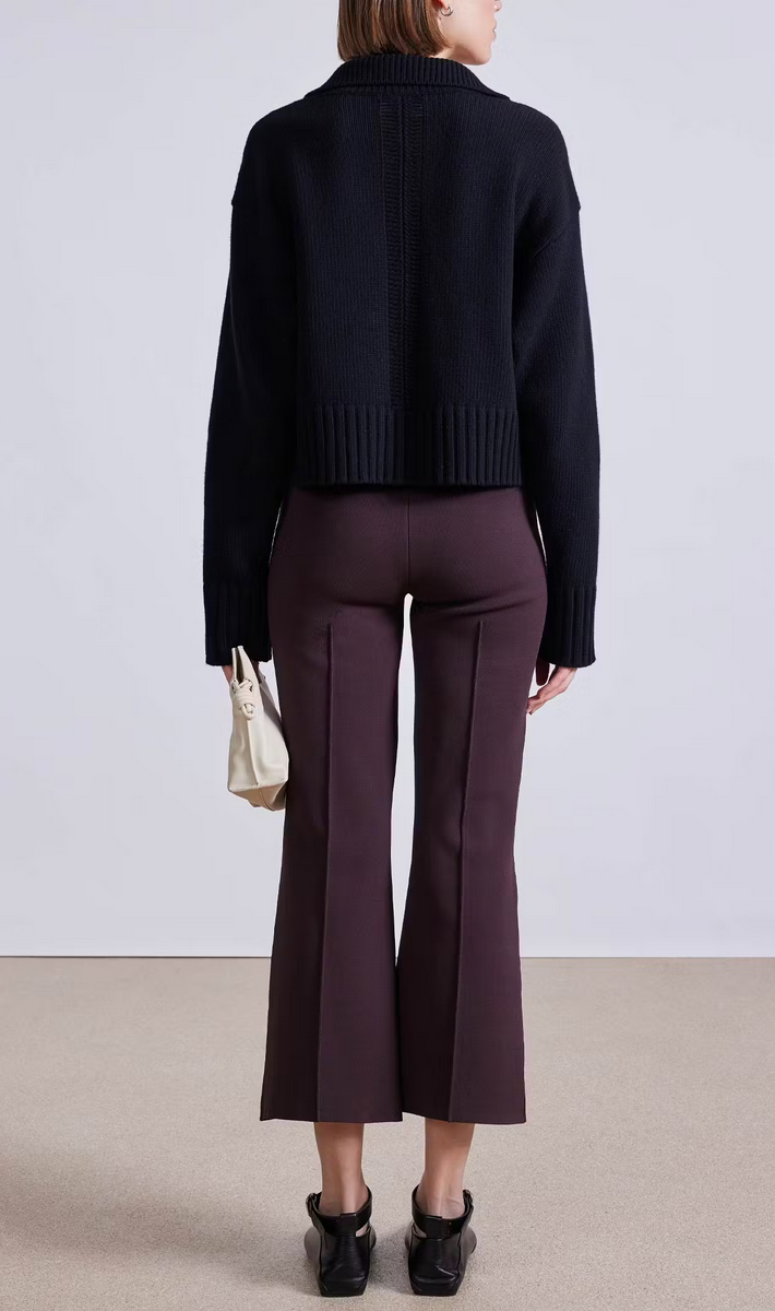 Rene pull on pant chocolate