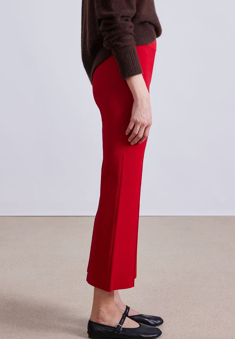 Rene pull on pant deep red
