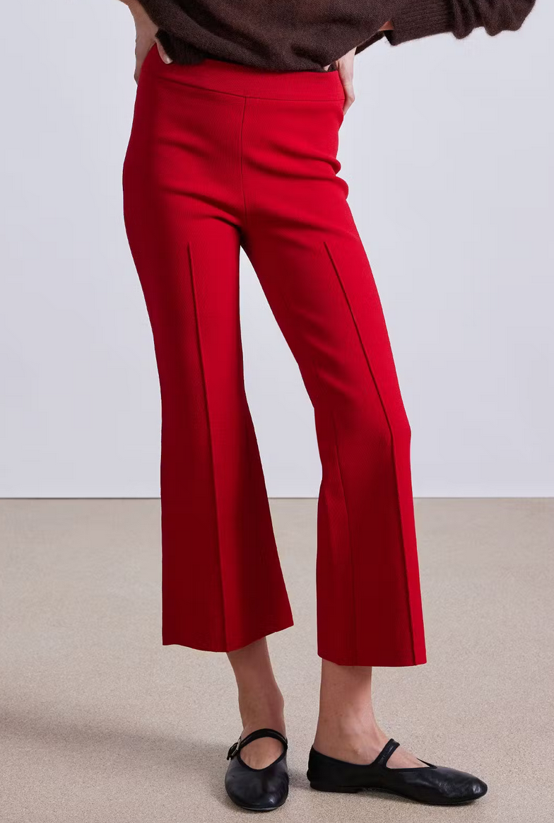 Rene pull on pant deep red