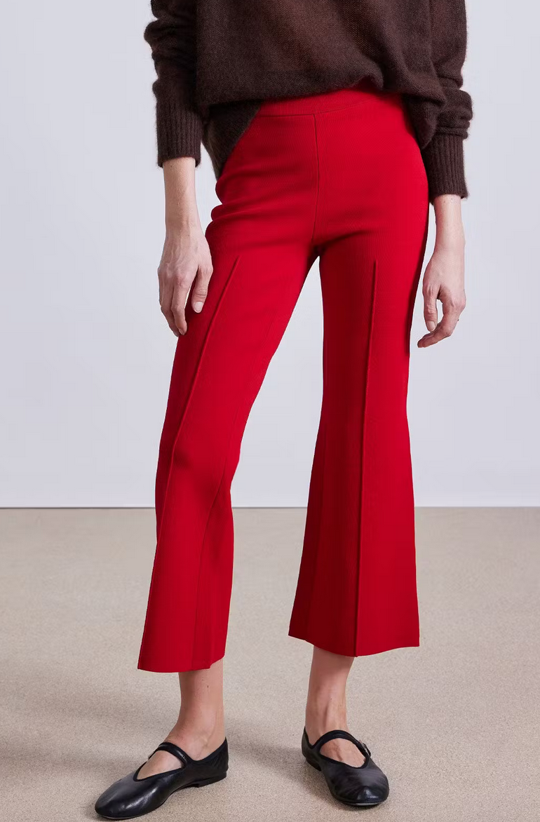 Rene pull on pant deep red
