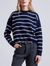 sportif sweater navy & cream stripe