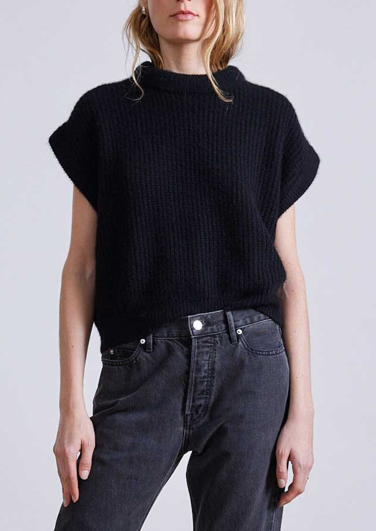 Softest Oliva vest black