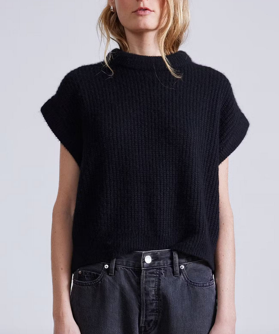 Softest Oliva vest black