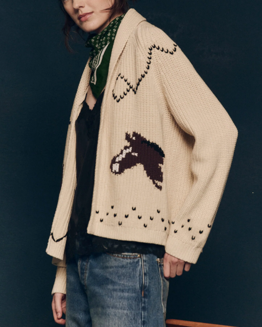 the horse lodge cardigan cream