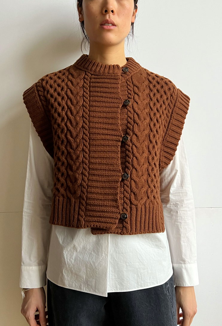 Baron cardigan chestnut