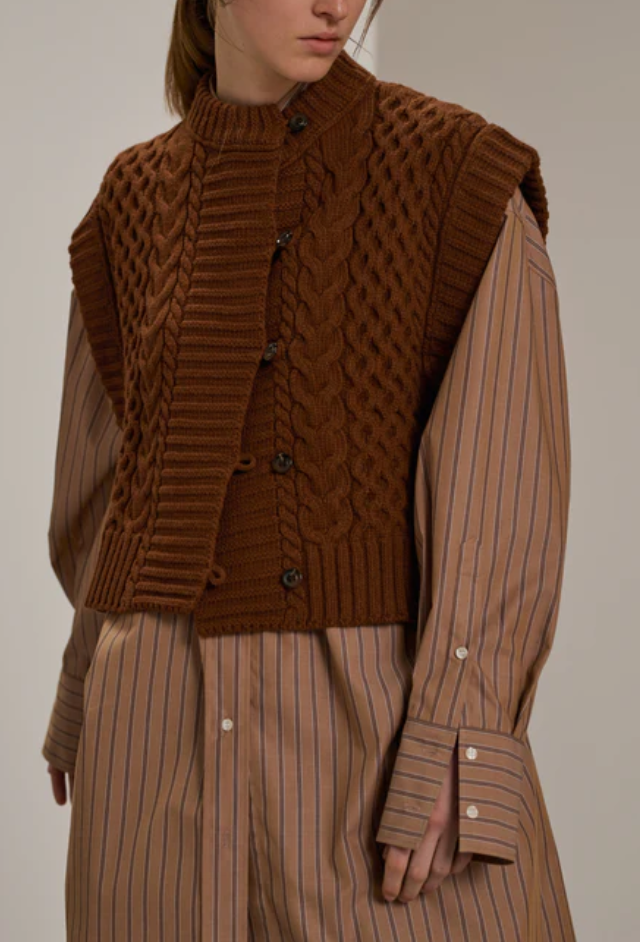 Baron cardigan chestnut