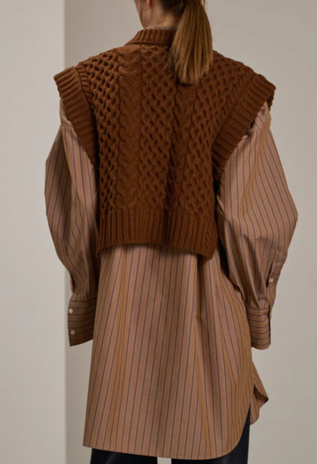 Baron cardigan chestnut