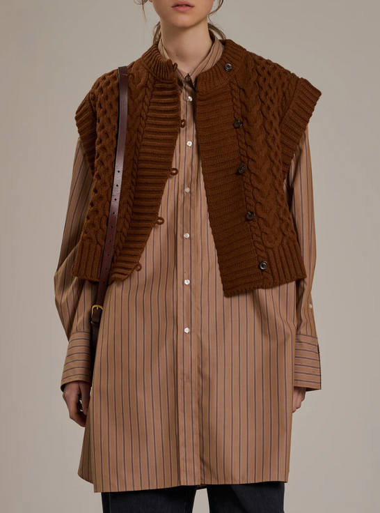 Baron cardigan chestnut