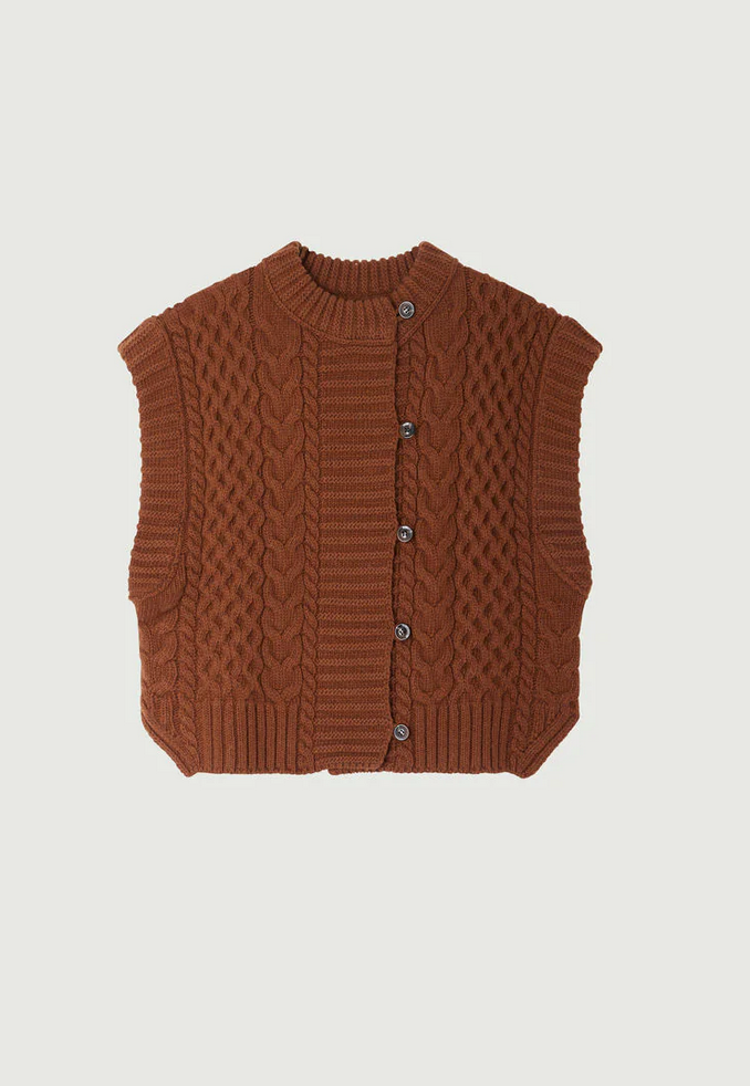 Baron cardigan chestnut