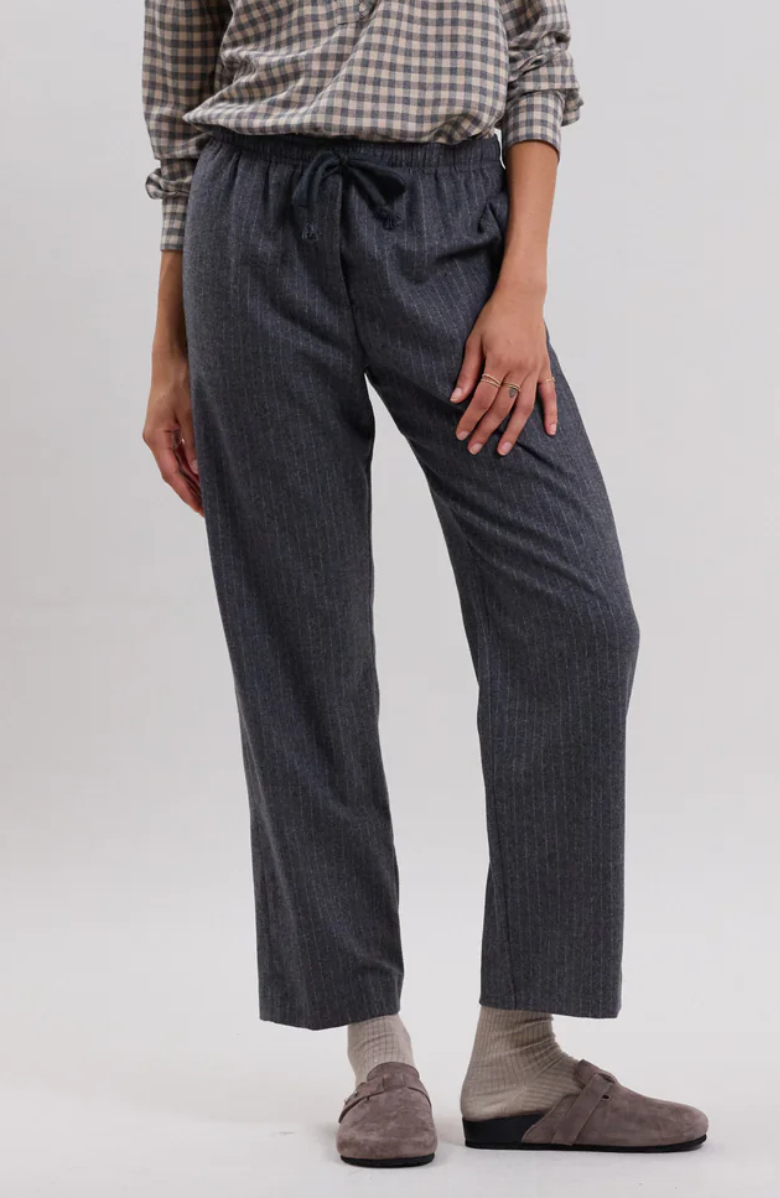 Peyo pants grey pin stripe