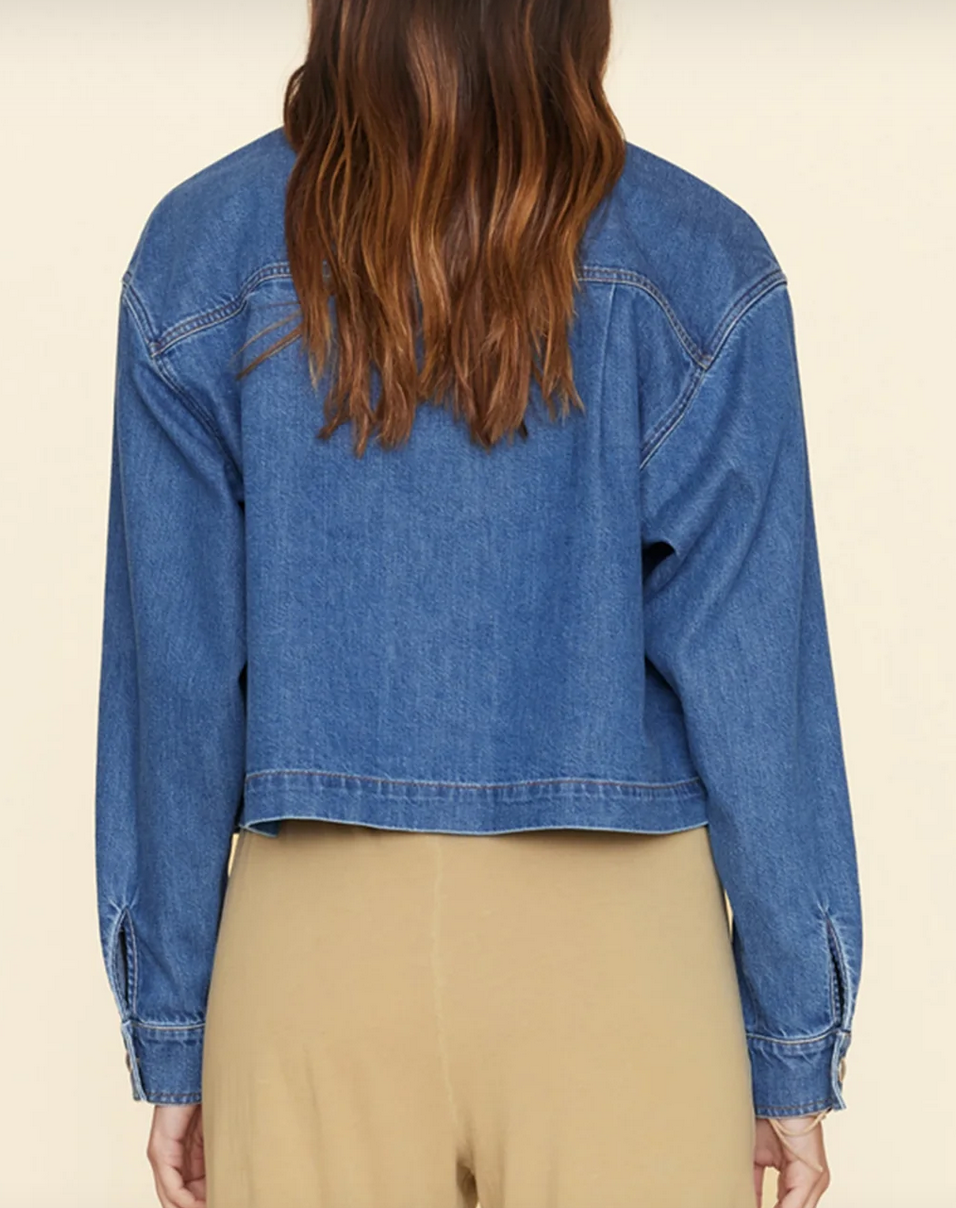 deep indigo nicky denim top