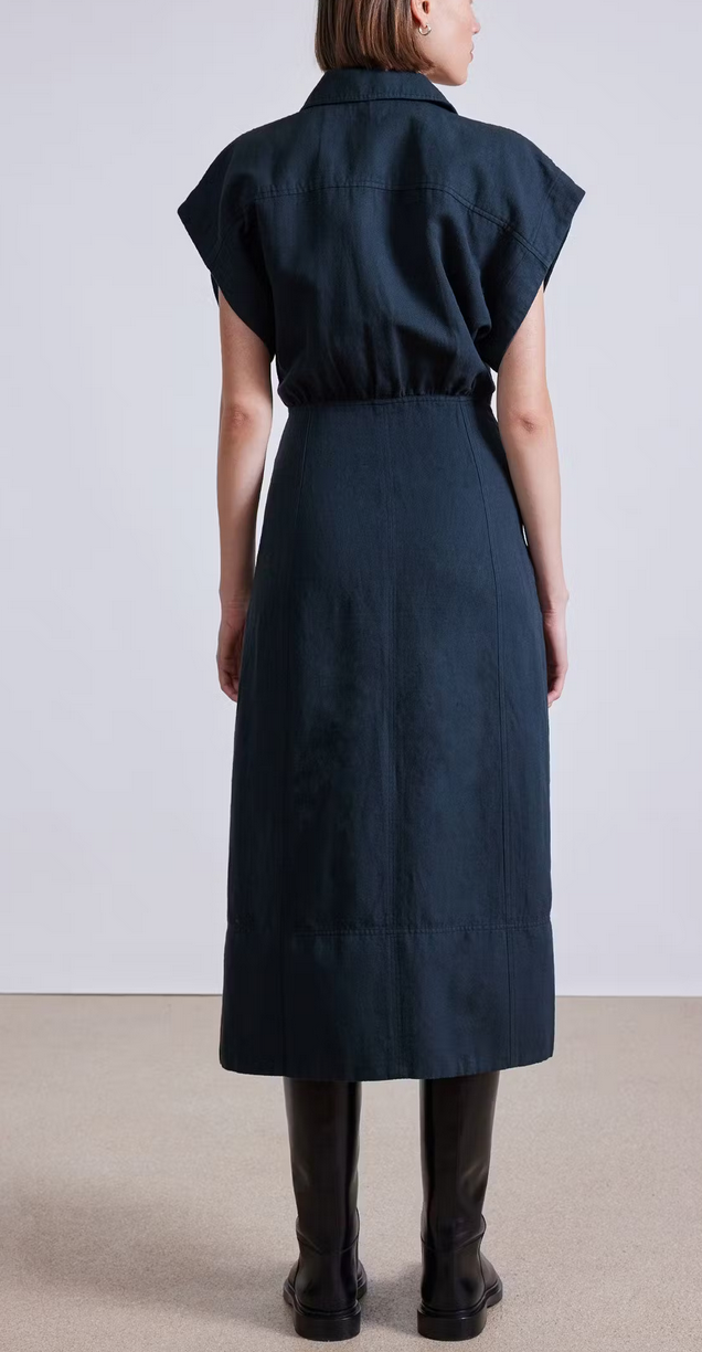 yelena wrap dress forest river