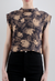 bacchus top black cero print