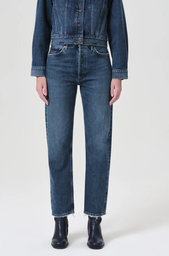 90's pinch waist high rise straight in range