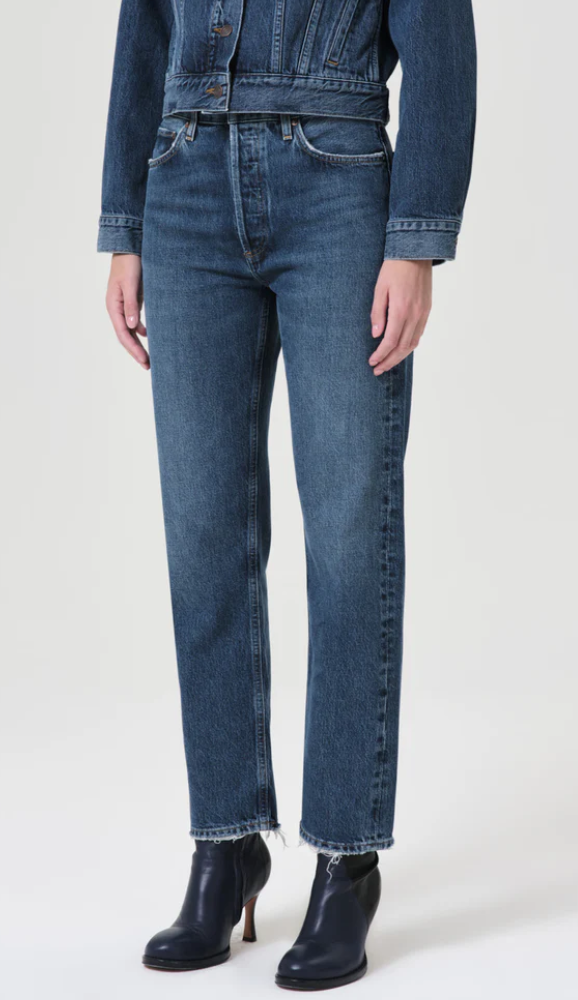 90's pinch waist high rise straight in range