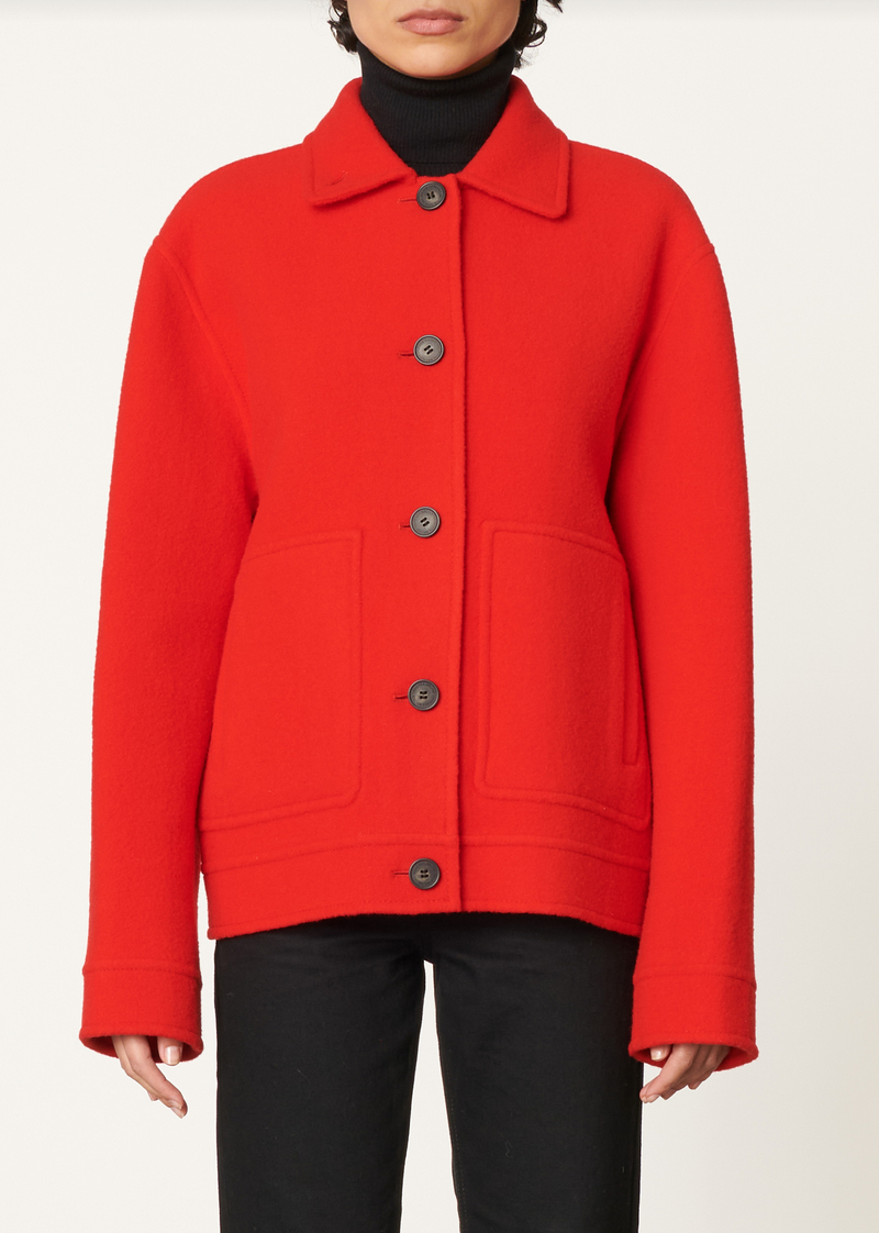 Diego coat poppy red