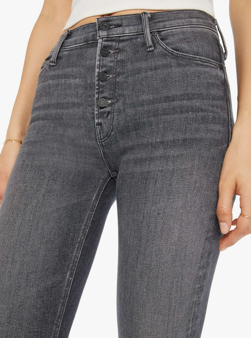 The pixie mid rise dazzler ankle up in smoke