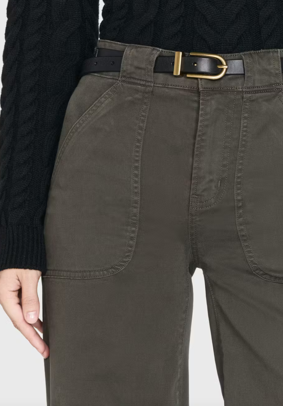 Modern pocket pant in rich military