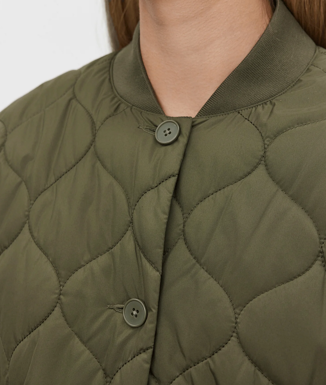 Carie quilted jacket in army