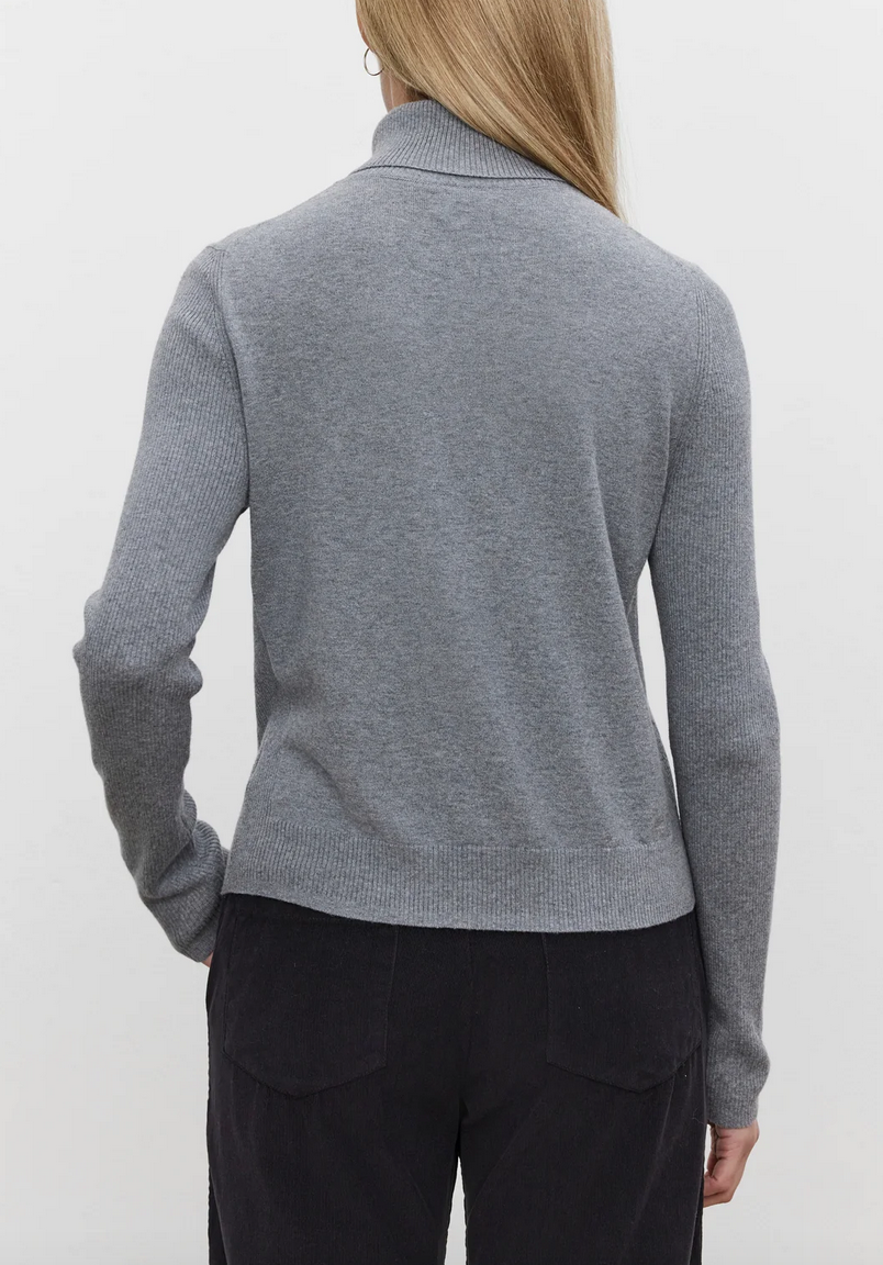 Korie turtleneck sweater medium heather grey