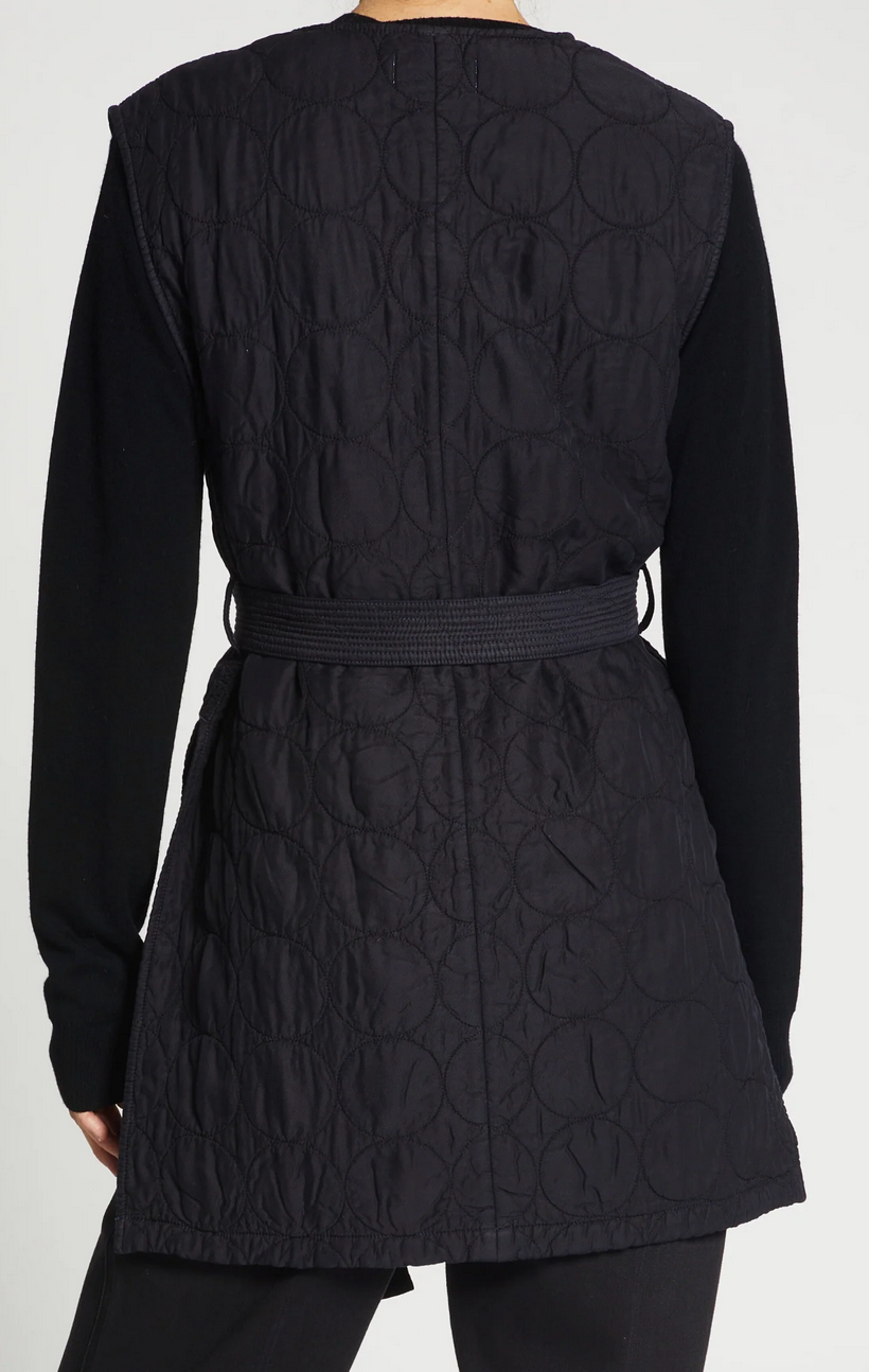 Luuca quilted vest licorice black
