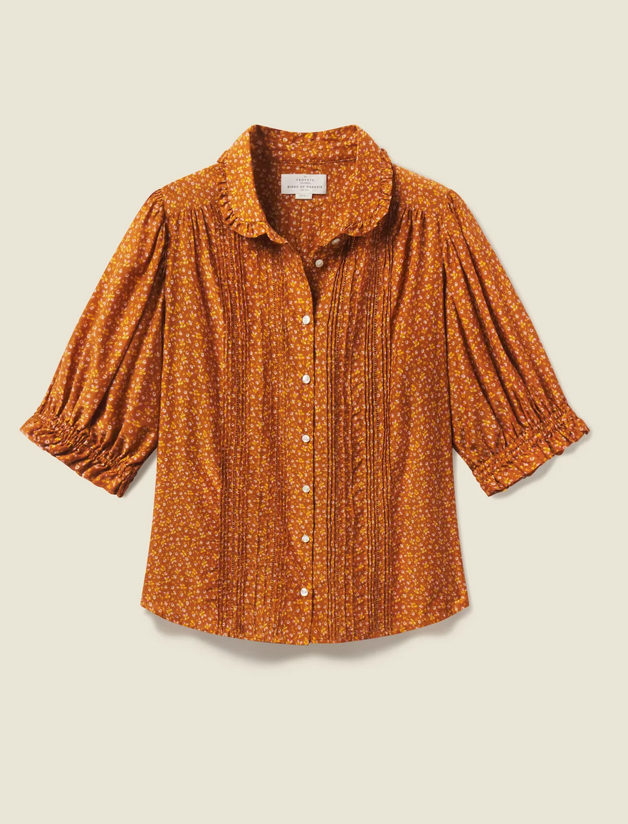 Gemma blouse pecan ditsy