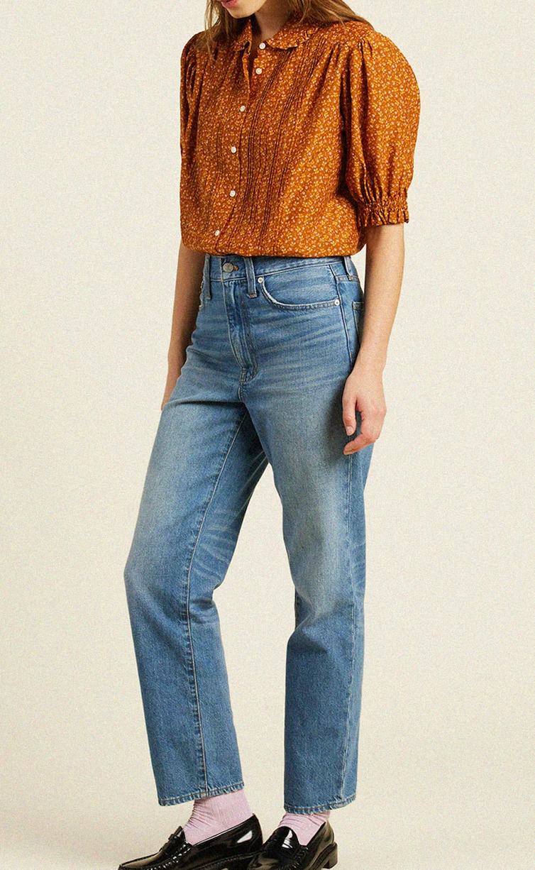 Gemma blouse pecan ditsy