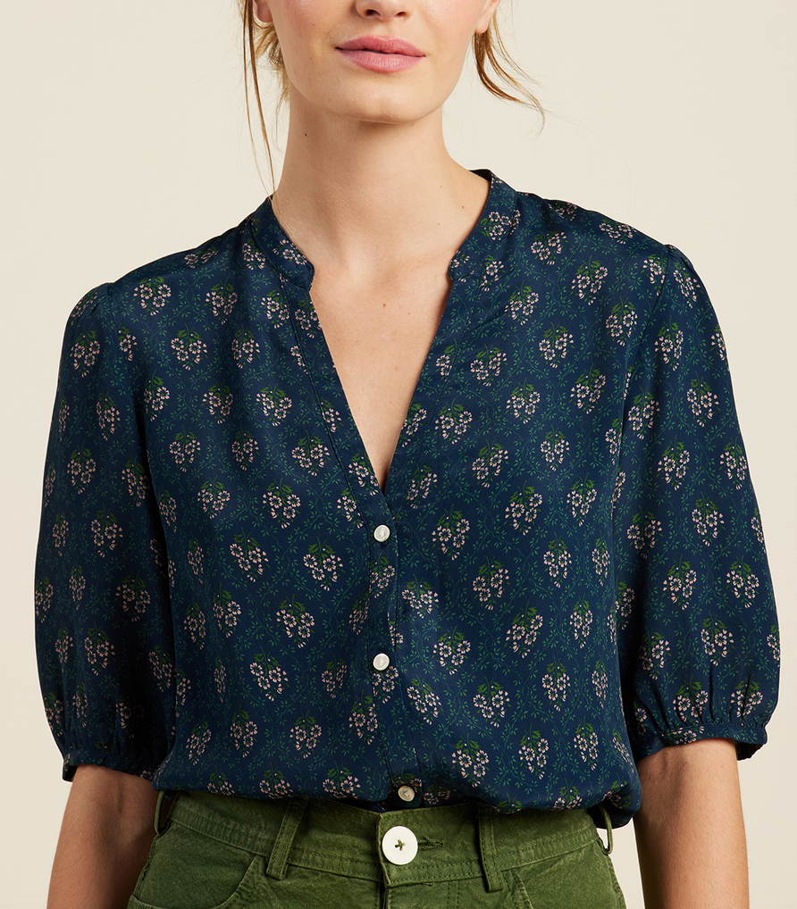 dakota blouse coastal mosaic