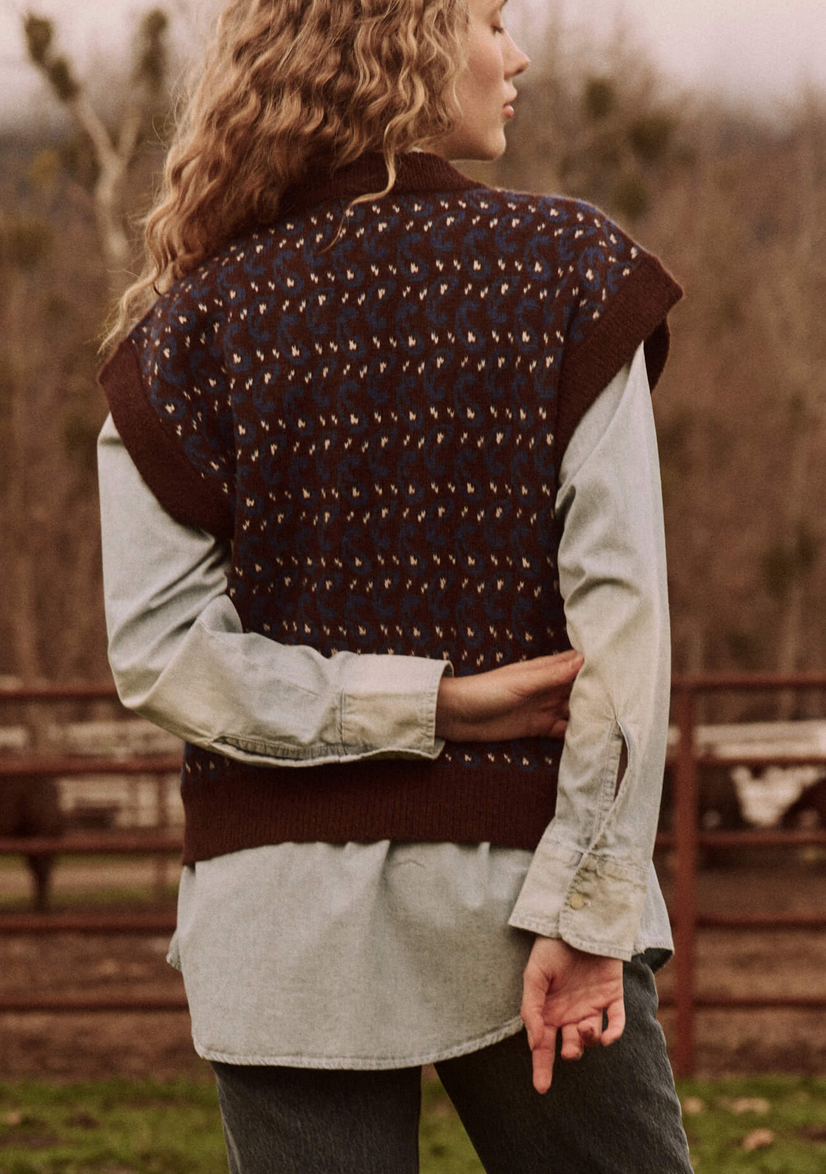 the sweater vest driftwood paisley