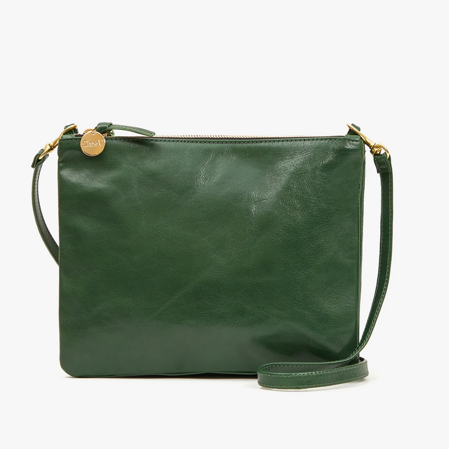 double sac bretelle evergreen rustic with malachite resin shortie strap